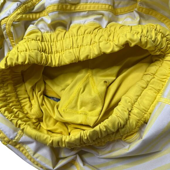 LULULEMON Yellow White Track Attack Lined Skirt Running Skort Women's XS Run - Picture 7 of 8